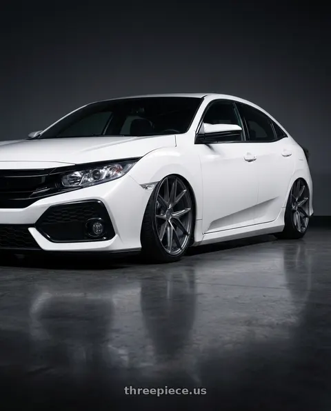 2019 Honda Civic with Niche 1PC M116 MISANO 5X114.3 19X9.5 +35 MATTE GUN METAL wheels