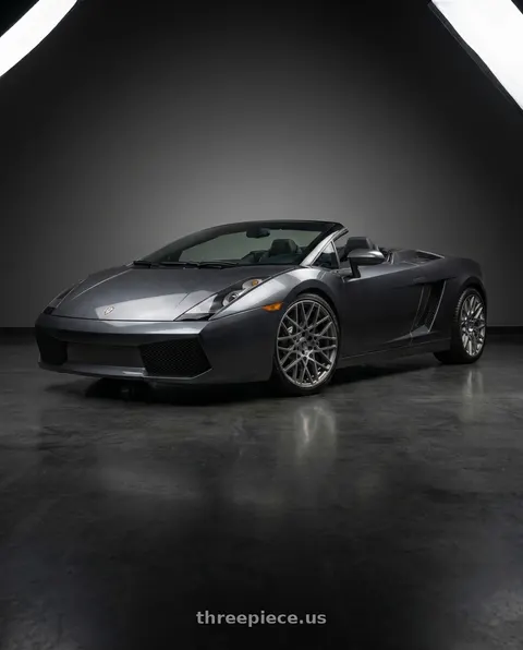 2007 Lamborghini Gallardo with TOUREN TR76 3276 5x112 19x8.5 +35 GLOSS GRAPHITE wheels