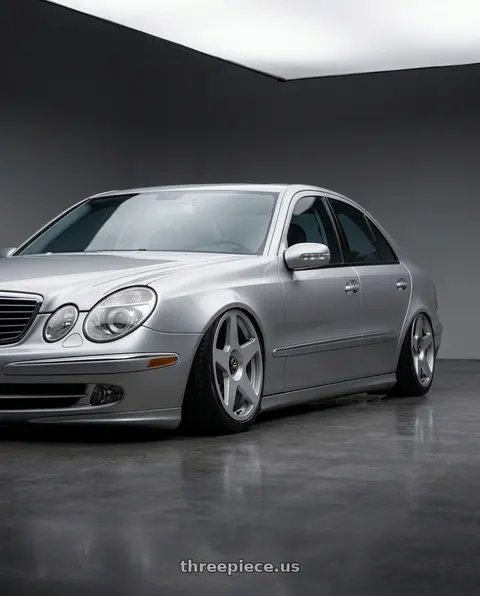2006 Mercedes-Benz E500 with fifteen52 TARMAC EVO 5x100 / 5x114.3 18x8.5 +35 SPEED SILVER (GLOSS SILVER) wheels