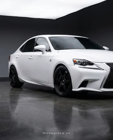 2016 Lexus IS350 F Sport with MST Wheels Time Attack 5X114.3 18X9.5 +40 Glossy Black wheels