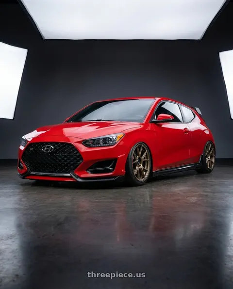 2022 Hyundai Veloster N with Konig Ampliform 5x114.3 19x9.5+35 Gloss Bronze wheels
