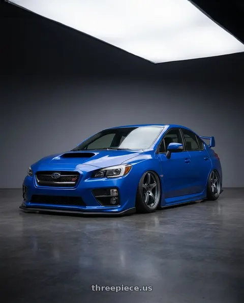 2018 Subaru WRX STI with Gram Lights 57CR 5x114.3 18x9.5+12 Gunblue II wheels
