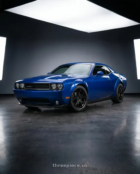 2010 Dodge Challenger with American Racing AR927 BARRAGE 5X115 20X9 +20 SATIN BLACK wheels