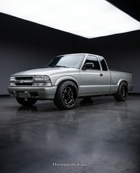 1997 Chevrolet S10 with WELD Off-Road Aragon 8x170 20x10 -18 Gloss Black/Milled wheels