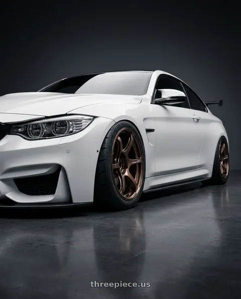 2016 BMW M4 with Advan Racing RG-4 5x114.3 18x9.5 +45 RACING COPPER BRONZE wheels