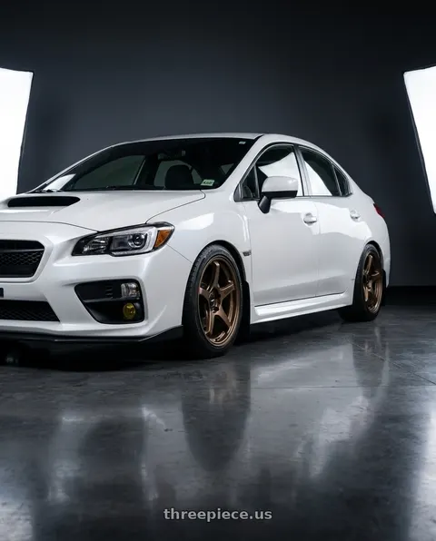 2017 Subaru WRX with Enkei TS-5 5x114.3 18x8.5+38 Bronze wheels