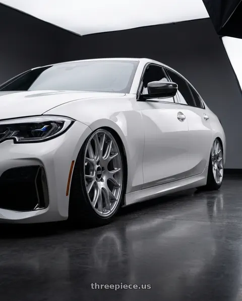 2021 BMW M340i with BBS CH-R 5x120 20x10.5 +24 Brilliant Silver Polished Rim Protector wheels