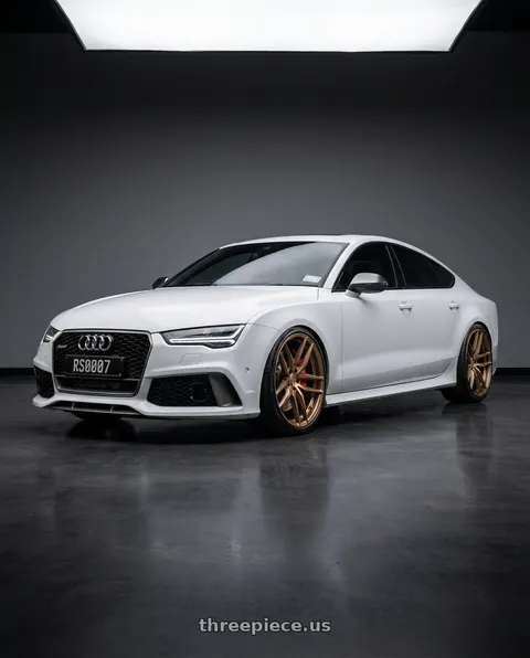 2017 Audi RS7 Performance with Rohana RFX7 5x112 21x11.5+30 Brushed Bronze wheels