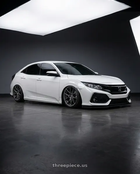 2019 Honda Civic with Avant Garde Wheels M510 5X114.3 19x9.5 +40 Dolphin Grey wheels