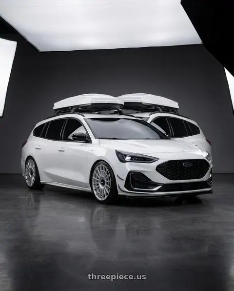 2023 ford focus wagon with Rotiform 1PC R143 LAS-R 5X112/5X114.3 19X8.5 +45 GLOSS SILVER wheels