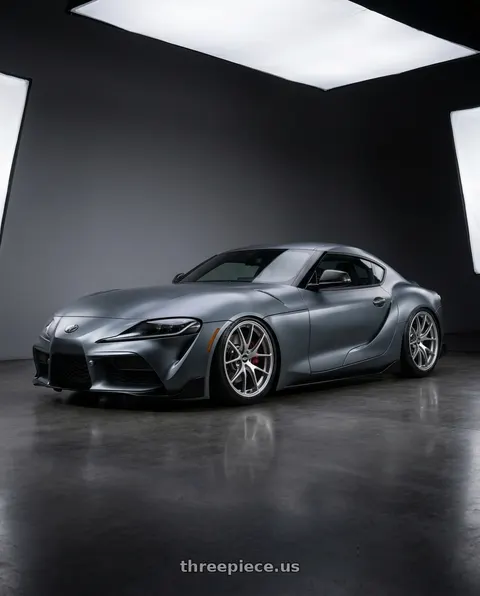 2021 Toyota GR Supra Premium with BBS RI-A 5x120 18x9.5+23 Diamond Silver wheels