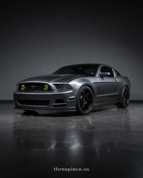 2014 Ford Mustang GT with ESR Wheels SR SERIES SR07 5x114.3 19x9.5 +35 Gloss Black wheels