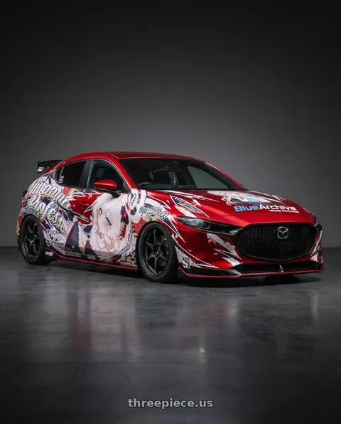 2026 Mazda 3 with Volk Racing CE28 Club Racer 5x114.3 16x7+42 wheels