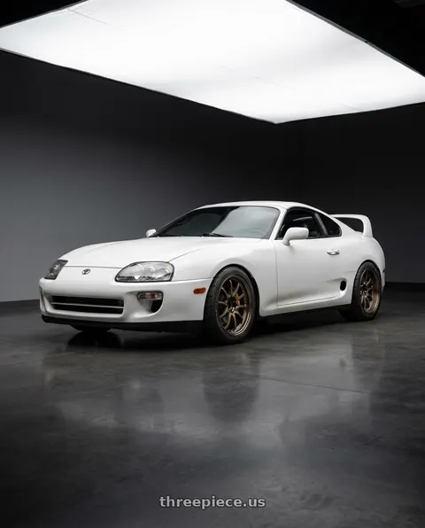 1995 Toyota Supra with Volk Racing CE28N-PLUS 5x114.3 18x11 +15 SHINING BRONZE METAL wheels