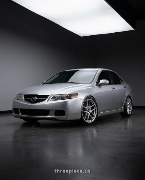 2004 Acura TSX with Enkei TY-5 5x114.3 18x8+50 Hyper Silver wheels