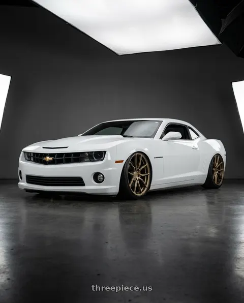 2014 Chevrolet Camaro with Aodhan AFF1 5x120 20x9+30 Matte Bronze wheels