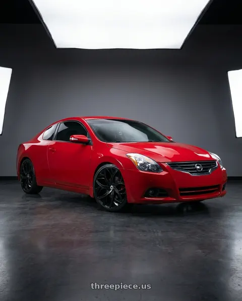 2010 Nissan Altima with Azara AZA-541 5x114.3/5x120 22x8.5 +38 Gloss Black wheels