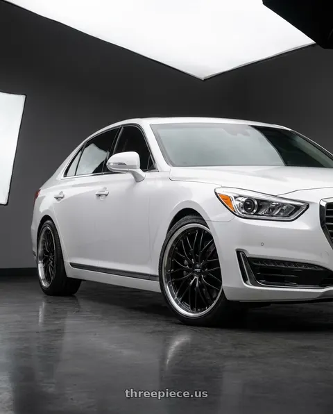 2018 Genesis G90 Ultimate with MRR GT1 5x114.3 20x8.5  +35 Black Machine Lip wheels