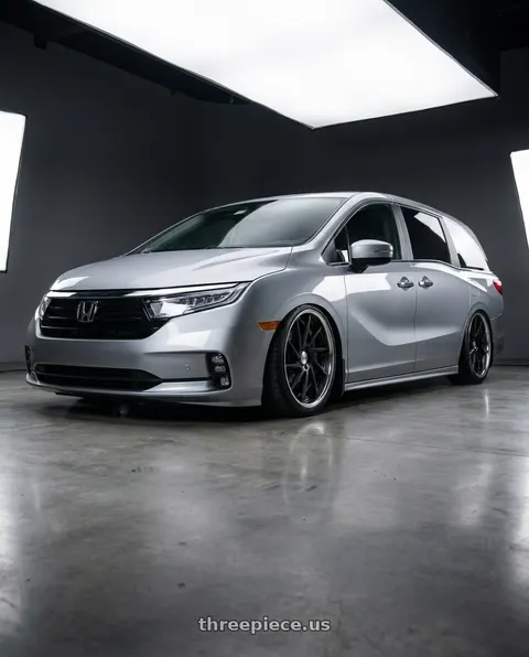 2024 Honda Odyssey with Work Gnosis Cvs 5x120 20x8+38 A Disk Matte Black wheels