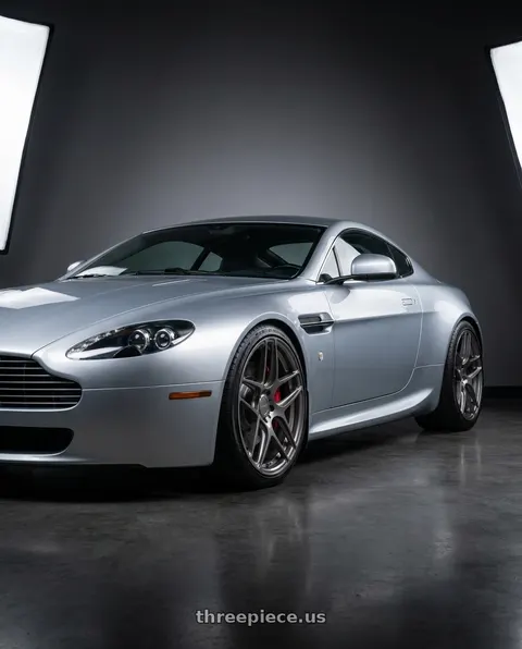 2011 Aston Martin V8 Vantage with MRR FS1 5x114.3 21x9  +35 Matte Gun Metal wheels