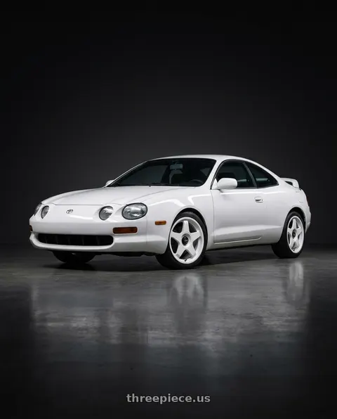 1997 Toyota Celica ST with fifteen52 CHICANE 5x100 / 5x112 17x7.5 +35 RALLY WHITE (GLOSS WHITE) wheels