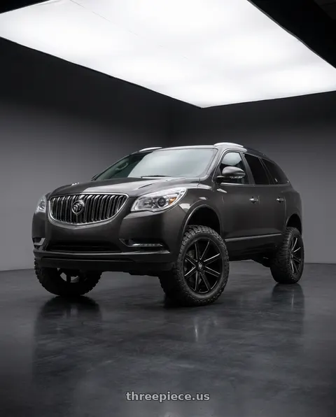 2014 Buick Enclave with DUB 1PC S109 PUSH 6X132 20X8.5 +30 GLOSS BLACK MILLED wheels