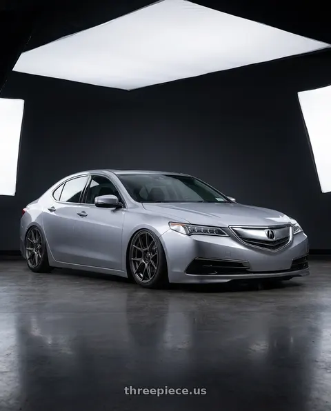 2019 Acura TLX with Konig Ampliform 5x114.3 19x10.5+23 Dark Metallic Graphite wheels