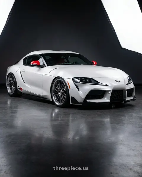 2026 Toyota GR Supra with TSW AVALON 5X112 19X9.5 +39 GUNMETAL W/ BRUSHED GUNMETAL FACE & MACHINED LIP wheels