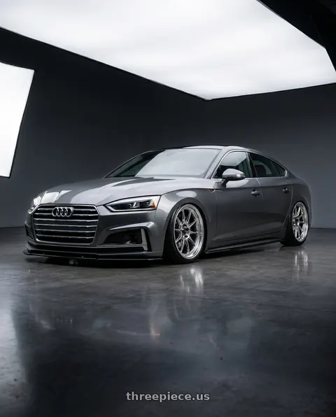 2018 Audi A5 Quattro with Konig Countergram 5x114.3 19x9.5+35 Hyper Chrome / Machined Lip wheels