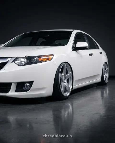 2013 Acura TSX with Ssr Gtv01 5x114.3 18x10.5+15  GLARE SILVER wheels