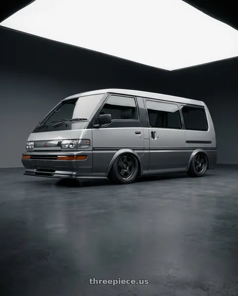 1992 Mitsubishi delica with fifteen52 ANALOG HD 6x139.7 17x8.5 +0 ASPHALT BLACK (SATIN BLACK) wheels