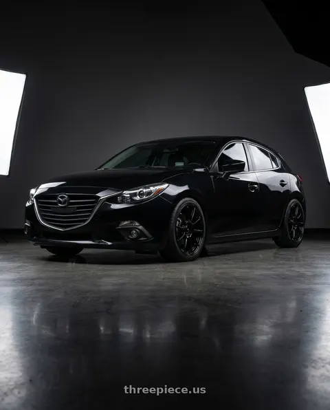 2016 Mazda 3 I Sport with Enkei Triumph 5x114.3 17x8+40 Gloss Black wheels