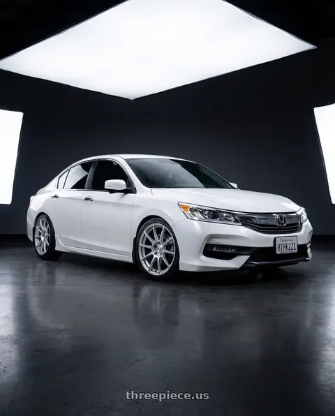 2017 Honda Accord with Maxxim 10S Winner 5X110/5X115 17x7 +40 Full Silver wheels