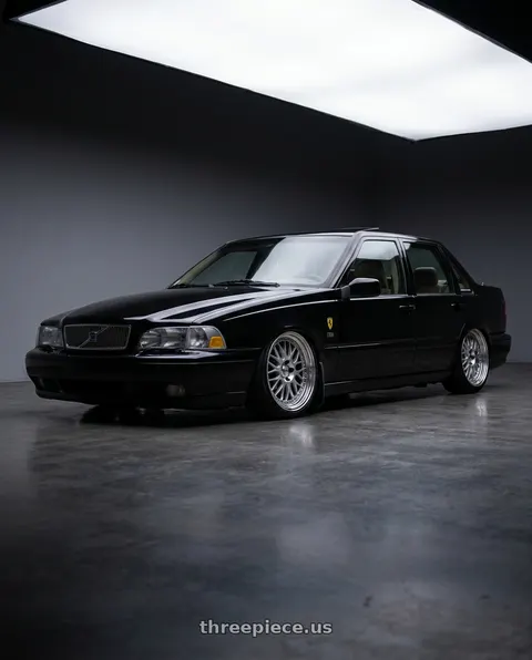 2000 Volvo S70 GLT with Work Meister M1 3p 5x108 18x8+38 O Disk Silver wheels