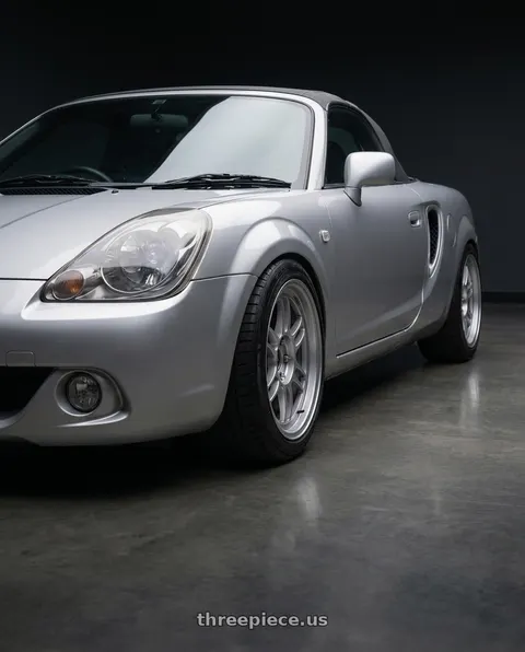2005 Toyota mr2 sypder with Enkei RPF1 4x100 15x7+35 Silver wheels