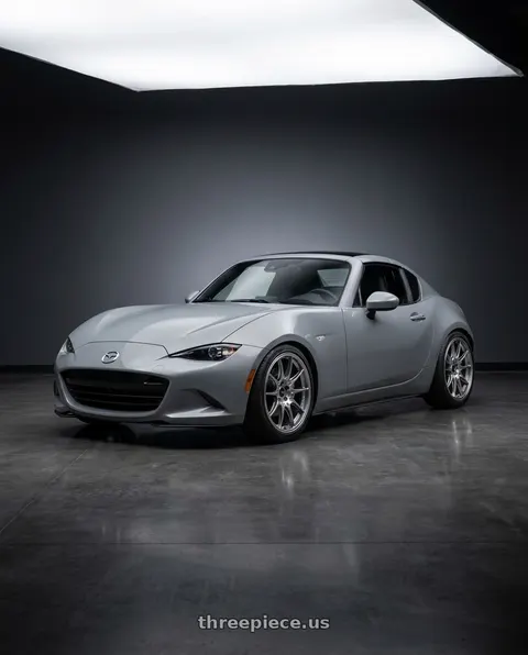 2025 mazda mx5 rf nd3 with Enkei GTC02 4x100 17x7.5+35 Hyper Silver wheels