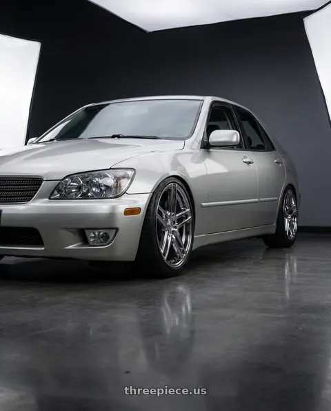 2001 Lexus IS300 with American Racing AR907 5X114.3 18X8 +40 PVD wheels