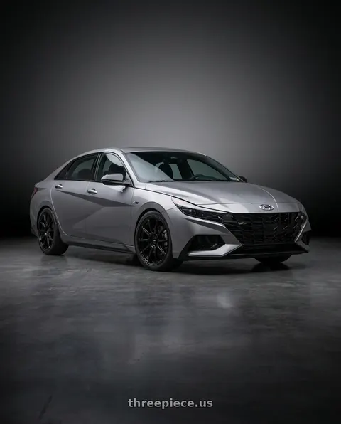 2023 Hyundai Elantra N with Enkei Triumph 5x114.3 18x8+45 Gloss Black wheels