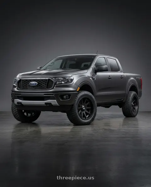 2021 Ford Ranger XL with Ion Type 143 6x139.7 20x10-19 Matte Black wheels