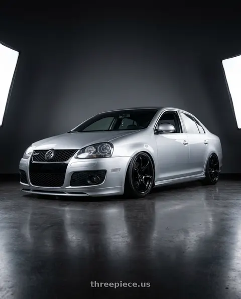 2009 Volkswagen Jetta with Advan RGIII 5x112 18x8+50 Gloss Black wheels