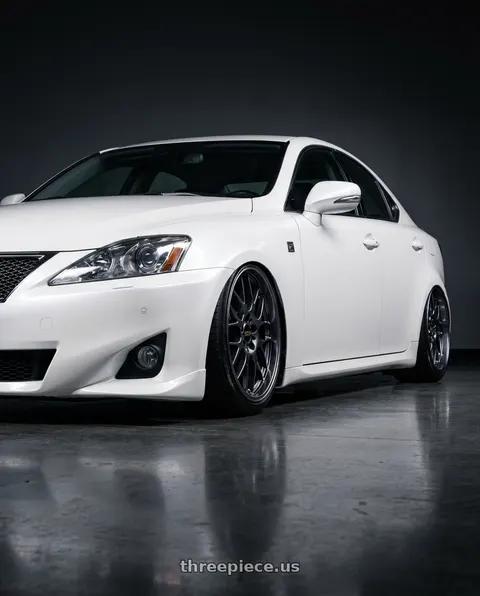 2010 Lexus IS250 with BBS RG-R 5x120 18x9.0+45 Diamond Black wheels