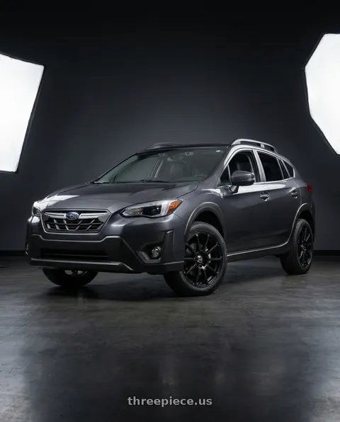 2021 Subaru Crosstrek Limited with Enkei EDR9 5x100/114.3 18x7.5+45 Black wheels