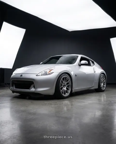2010 Nissan 370Z Touring with Enkei GTC02 5x114.3 19x9.5+45 Hyper Silver wheels