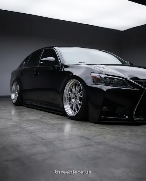 2013 Lexus GS350 with BBS LM-R 5x120 19x9.5+35 Diamond Silver wheels