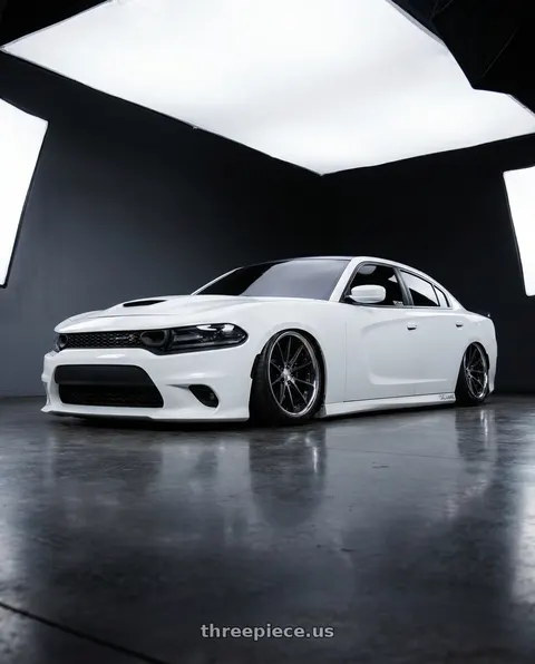 2021 Dodge Charger Scat Pack with Work Gnosis Cvx 5x115 20x11+22 H Disk Matte Black wheels