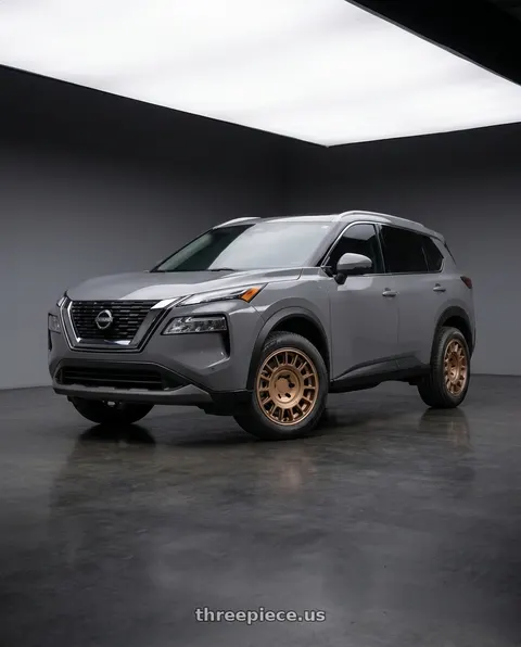 2026 Nissan Rogue SV with Black Rhino BR015 VOLL 5X114.3 17x8 +38 MATTE BRONZE wheels