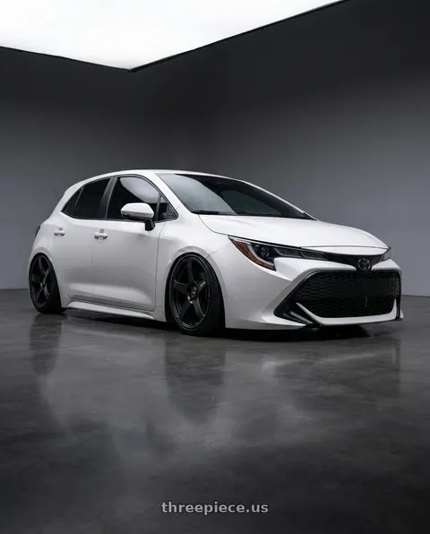2023 Toyota Corolla with Ssr Gtv01 5x114.3 18x8+35  FLAT BLACK wheels