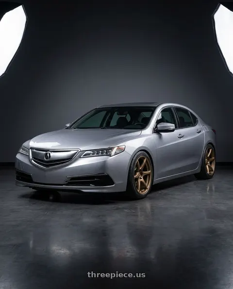 2019 Acura TLX with Kansei K11B Tandem 5x114.3 19x10.5 22 Bronze wheels