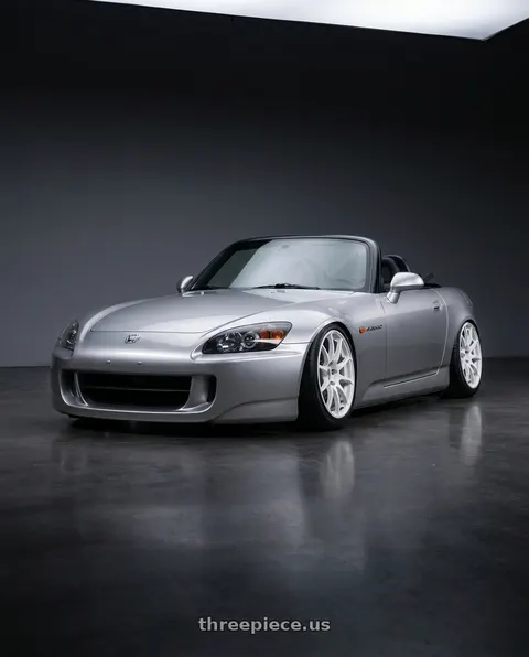 2009 Honda S2000 with Advan RCIII 5x114.3 17x7+45 White wheels