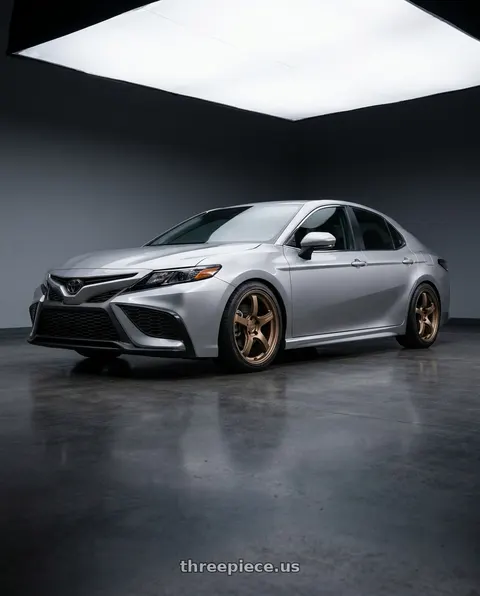 2023 Toyota Camry SE with Gram Lights 57CR 5x114.3 18x9.5+38 Bronze II wheels